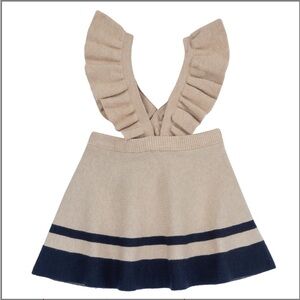 Chicco - Beige and Black Girls Skirt